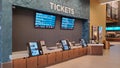 Kirkland, WA USA - circa October 2021: View of the interior of a Cinemark movie theater Royalty Free Stock Photo