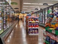 Meatless and organic freezer section in QFC grocery store