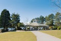 Kirkland, Washington, USA. February 2020.Gazebo or pavilion for outdoor wedding ceremonies Royalty Free Stock Photo