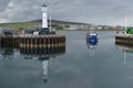 Harbour and inshore fishing fleet in Kirkwall, Mainland island, Orkney Scotland