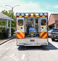 Kirkwood ambulance awaits a patient  to be escorted to the ambulance Royalty Free Stock Photo