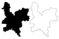 Kirov Oblast map vector