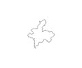 Kirov outline map Russia oblast region