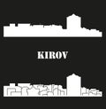 Kirov, Russia city silhouette