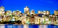 Kirribilli night skyline in Sydney, Australia Royalty Free Stock Photo