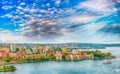 Kirribilli skyline at sunset, Sydney Royalty Free Stock Photo