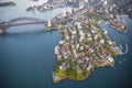 Kirribilli Suburb Peninsula in Sydney Harbour, Australia Royalty Free Stock Photo