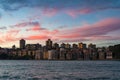 Kirribilli suburb of Sydney at sunset Royalty Free Stock Photo