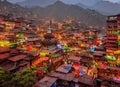 Kirtipur, B?gmat?, Nepal. Generative AI. Royalty Free Stock Photo