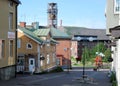 Kiruna Sweden Streetview from center to iron mine,