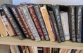 Jewish holy books in Hazon David synagogue at Kiryat Arba Royalty Free Stock Photo