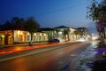 Kirzhach city, Vladimir region, Russia, cityscape in the evening.