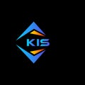 KIS abstract technology logo design on Black background. KIS creative initials letter logo concept Royalty Free Stock Photo
