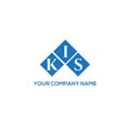 KIS letter logo design on WHITE background. KIS creative initials letter logo concept. KIS letter design