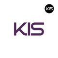 KIS Logo Letter Monogram Design Royalty Free Stock Photo