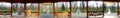 Kiseleff park 360 degrees panorama Royalty Free Stock Photo