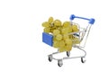 Kishmish grape in shopping cart