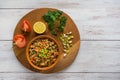 Kisir - Traditional Turkish food bulgur salad. Royalty Free Stock Photo