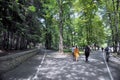 Terrenkur - a route for therapeutic walking, Kislovodsk National Park, Russia. Royalty Free Stock Photo