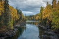 Kispiox River - Fall Colors of Northern BC Royalty Free Stock Photo