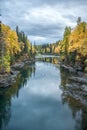 Kispiox River - Fall Colors of Northern Canada Royalty Free Stock Photo