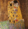 The Kiss (1907-1908) the best works of art - Gustav Klimt -a beautiful work of art by a famous painter Royalty Free Stock Photo