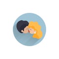 kiss flat icon. couple in love kisses tool flat icon