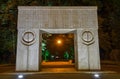 Kiss Gate artwork Constantin Brancusi in Targu Jiu Romania Royalty Free Stock Photo