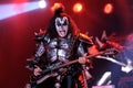 Kiss , Gene Simmons  during the concert Royalty Free Stock Photo