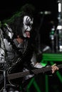 Kiss , Gene Simmons  during the concert Royalty Free Stock Photo