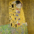 The Kiss - Gustav Klimt painting Royalty Free Stock Photo