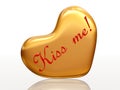 Kiss me in golden heart