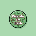 Kiss Me Im Irish St. Patricks Day Button Royalty Free Stock Photo