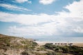 Kiss of the two seas, Cape Prasonisi in Rhodes. Royalty Free Stock Photo