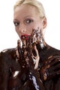 Kissing chocolate Royalty Free Stock Photo