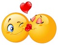 Kissing emoticons