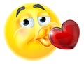 Kissing Heart Cartoon Emoticon Emoji Icon Face