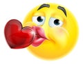 Kissing Heart Cartoon Emoticon Emoji Icon Face