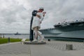 Kissing sailor statue, Port of San Diego.