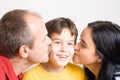 Kissing son Royalty Free Stock Photo