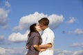 Kissing teenagers Royalty Free Stock Photo