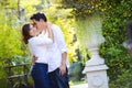 Kissing woman on cheeck Royalty Free Stock Photo