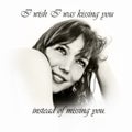 Kissing You & Missing You Royalty Free Stock Photo