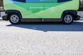 Smart Autonomous bus / car at bus stop.