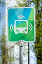 Bus stop sign for smart Autonomous bus