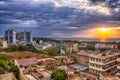 Kisumu Skyline at dusk Royalty Free Stock Photo