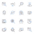 Kit-and-caboodle line icons collection. Bundle, Collection, Equipment, Necessities, Accessories, Supplies, Gear vector