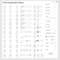 Kit Component Library featuring a comprehensive set of design elements Royalty Free Stock Photo