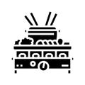 kit fondue glyph icon vector illustration Royalty Free Stock Photo