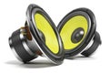 Kit of sound speakers Royalty Free Stock Photo